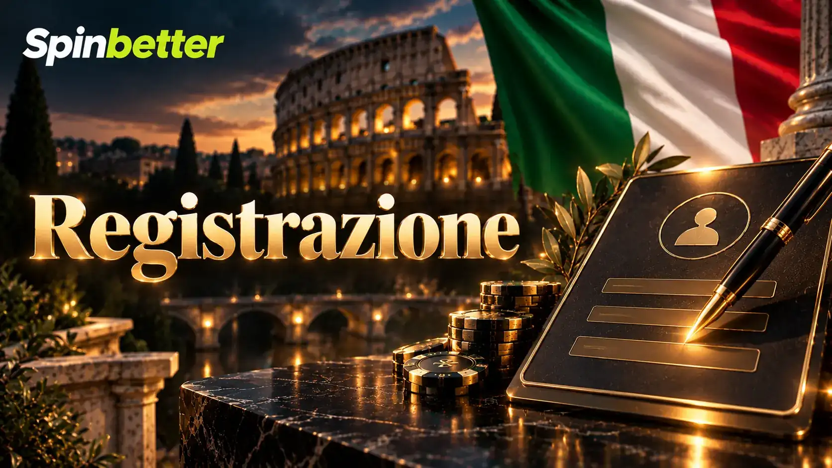 Il modulo di registrazione con la scelta della valuta in euro e il campo per il codice